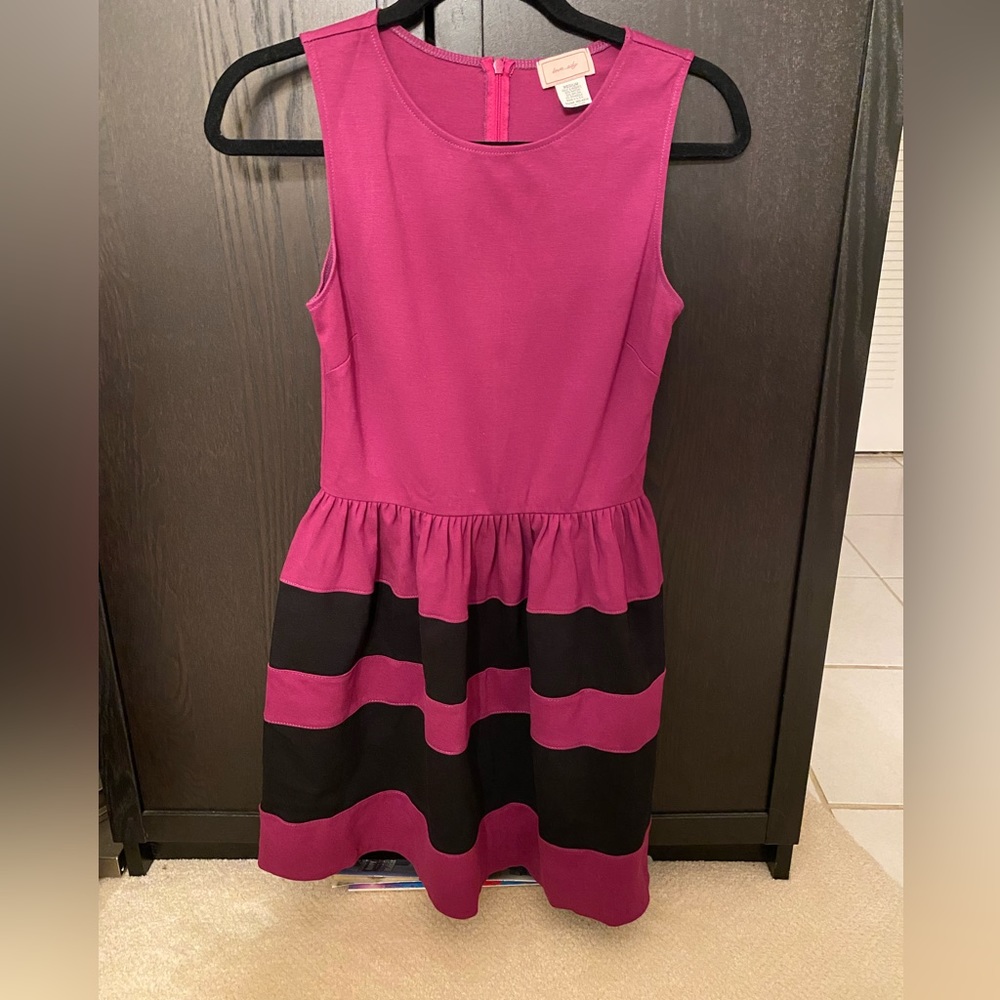 Dark Pink & Black women’s dress in medium